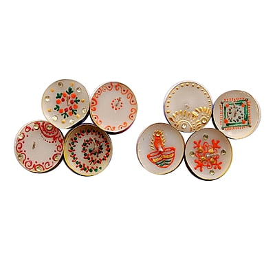 Decorated Diyas (Pack of 4)